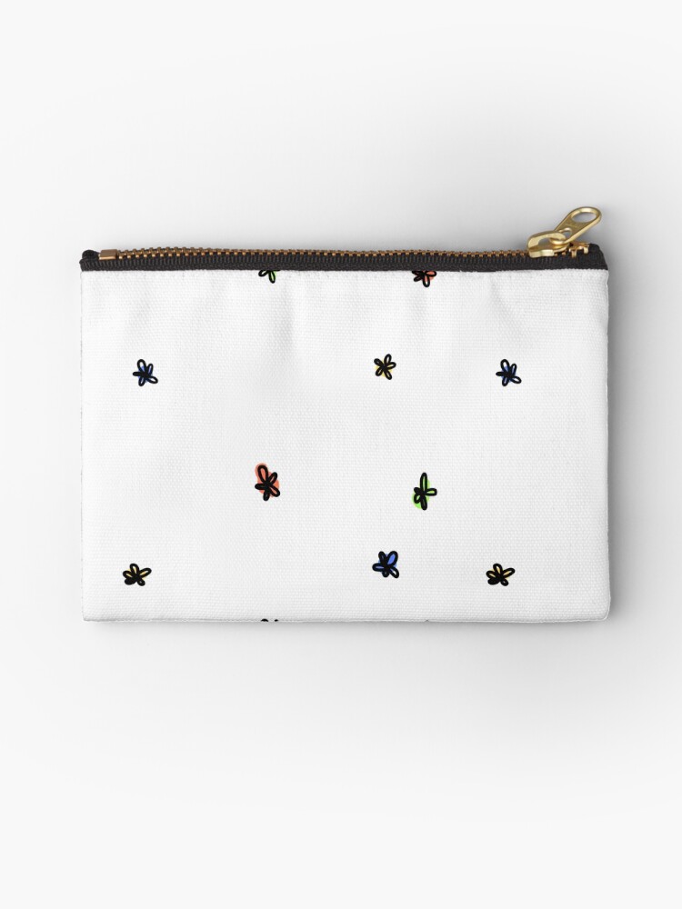 Thumbnail 1 of 4, Zipper Pouch, flower doodlies designed and sold by Jimmies.