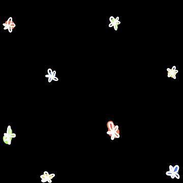 Artwork thumbnail, flower doodlies - white by Jimmies