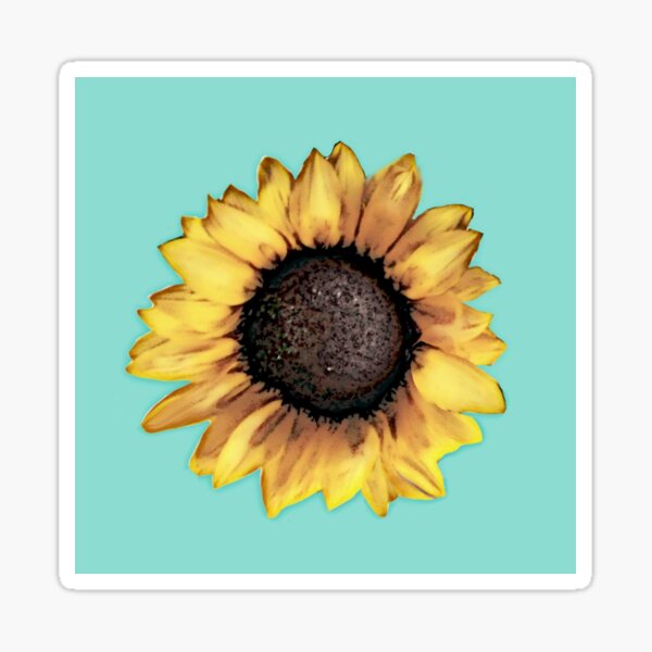 The Painterly Sunflower Sticker