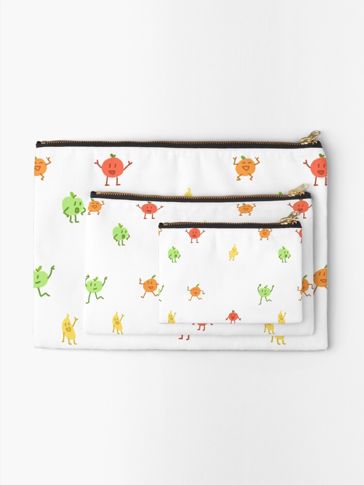 Thumbnail 2 of 4, Zipper Pouch, fruit doodlies designed and sold by Jimmies.