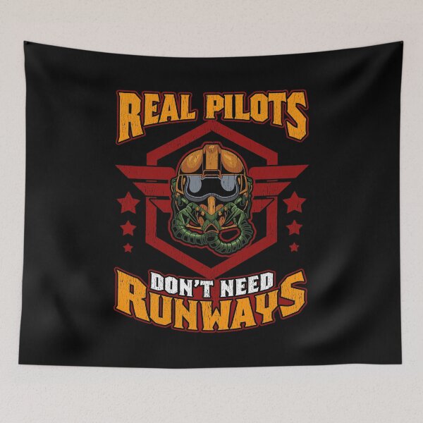 Item preview, Real Pilots Don't Need Runways Helicopter Pilot designed and sold by perfectpresents.