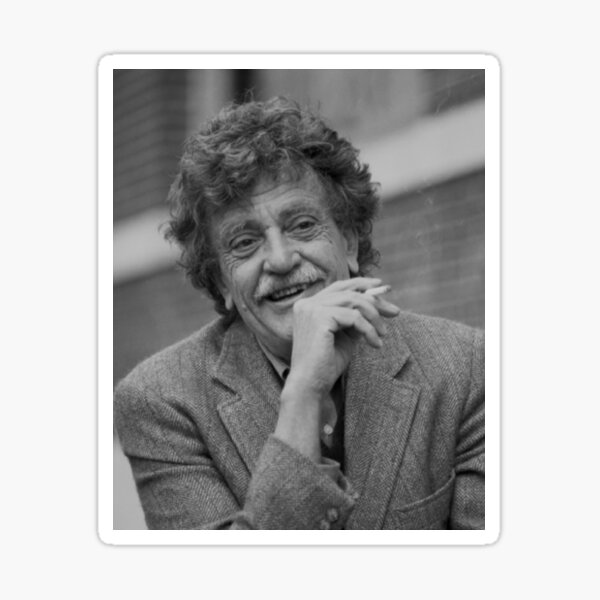 Item preview, Kurt Vonnegut Black and White Portrait designed and sold by yungbean.