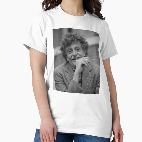 Item preview, Retrato blanco y negro de Kurt Vonnegut designed and sold by yungbean.