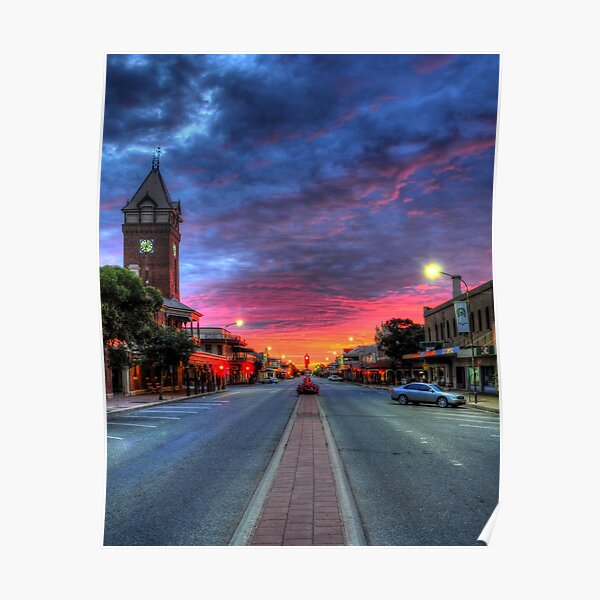 Main Street Sunrise Poster