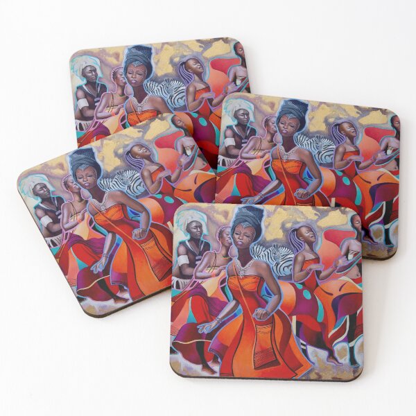 Khosa Dances Coasters (Set of 4)