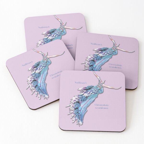 Item preview, Chromodoris westraliensis Nudibranch on pink designed and sold by ChrissyWild.