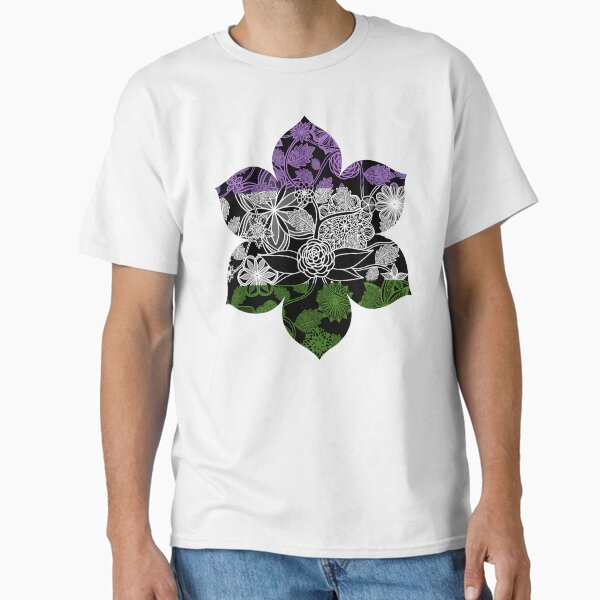 Item preview, Flight Over Flowers of Fantasy - Genderqueer Pride Flag designed and sold by StephOBrien.