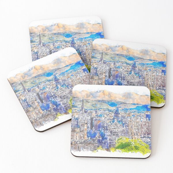 Artikelvorschau, Stadtbild von Edinburgh entworfen und verkauft von AM FineArtPrints.