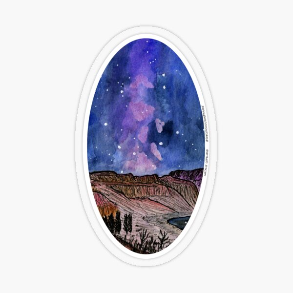 Gorge-ous River of Light Transparent Sticker