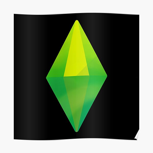 Sims Plumbob Poster By Achinatu Redbubble