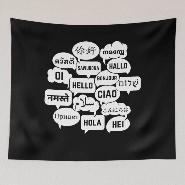 Item preview, Multilingual "Hello" Polyglot Globetrotter Language Lover designed and sold by MAS-S.