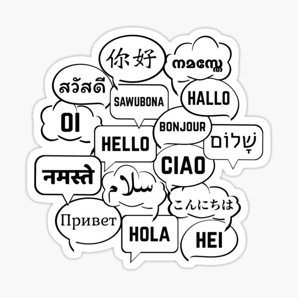 Item preview, Multilingual "Hello" Polyglot Globetrotter Language Lover designed and sold by MAS-S.