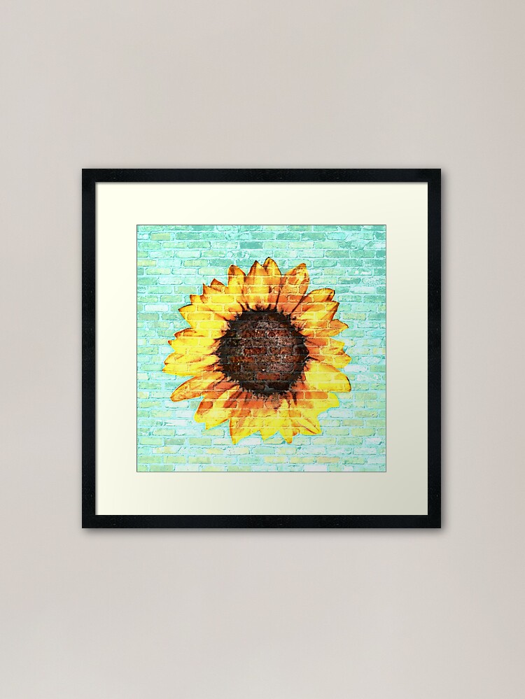 Alternate view of The Painterly Sunflower Framed Art Print