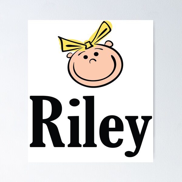 RILEY Baby Name Sign Gift' Poster, picture, metal print, paint by Ingo  Helmdach