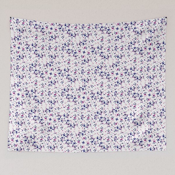 Item preview, Funky Memphis 80's Blue/Pink Geometric shape pattern designed and sold by Jacinda  Collins.