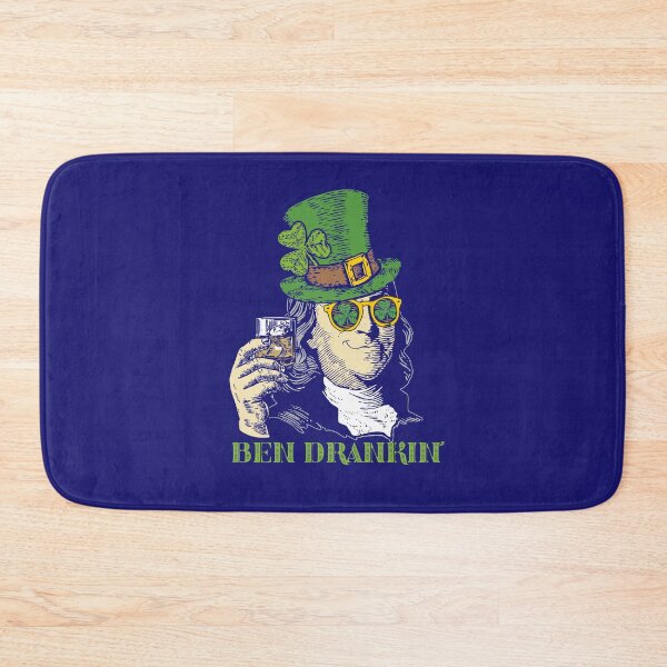 Item preview, Ben Drankin wearing green Leprechaun hat in Shamrock Sunglasses Funny St Patricks Day President designed and sold by alenaz.