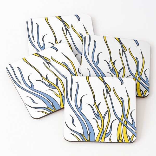 Item preview, abstract cobalt waves designed and sold by CREATINERY.