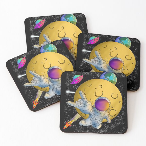 Item preview, Astronauta relajándose en el espacio designed and sold by Elandu.