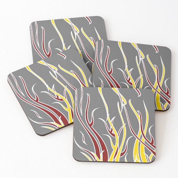 Item preview, abstract red waves designed and sold by CREATINERY.