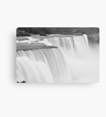 Lienzo metálico Niagara Falls in Black and White