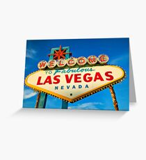 Welcome to Las Vegas sign Greeting Card