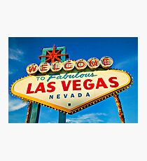 Welcome to Las Vegas sign Photographic Print