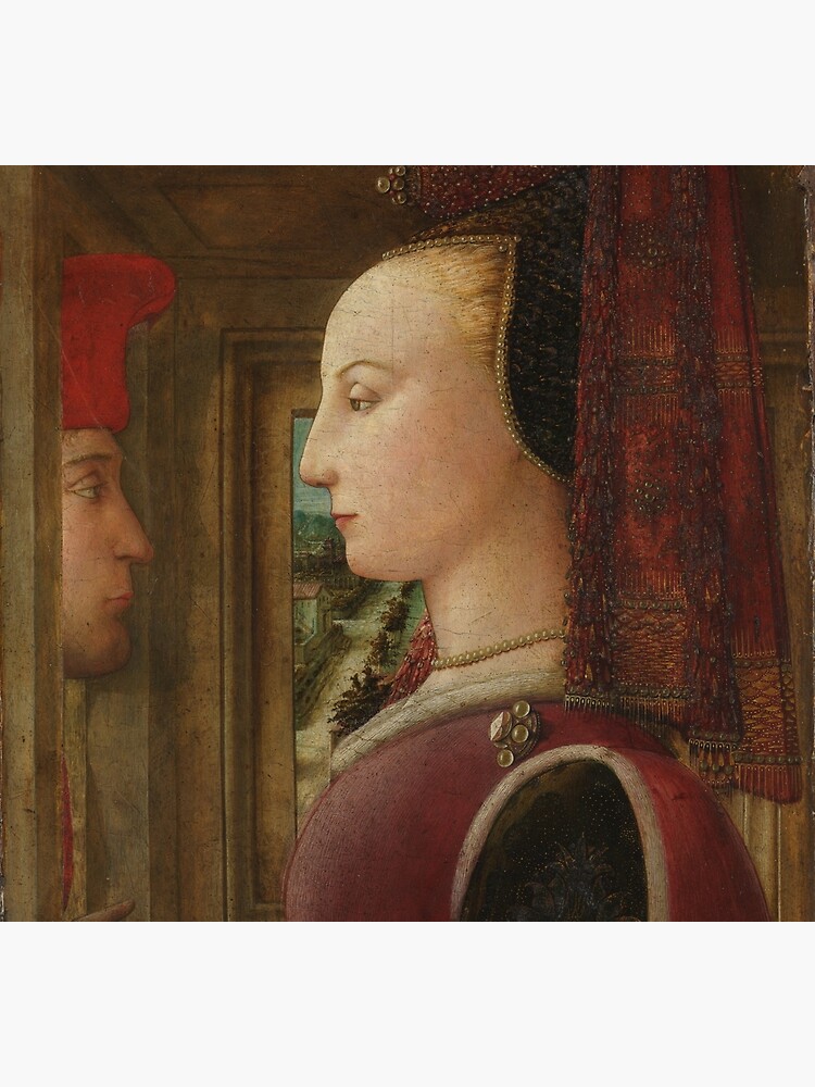 Fra Filippo Lippi  Portrait of a Woman with a Man at a Casement