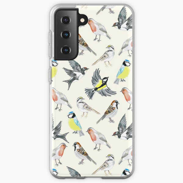 Illustrated Birds Samsung Galaxy Soft Case