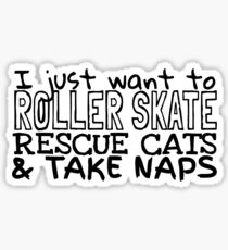 Skate-Cat-Nap Sticker