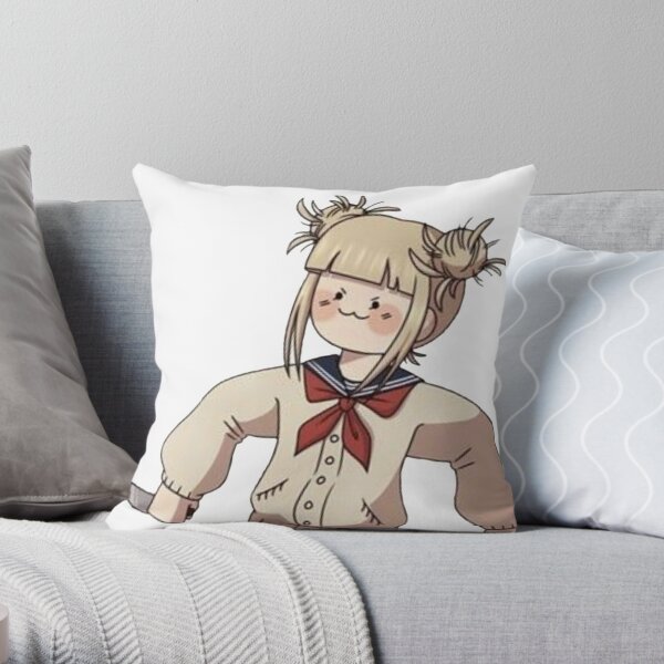 HIMIKO TOGA WITH A CUTE FACE Throw Pillow.
