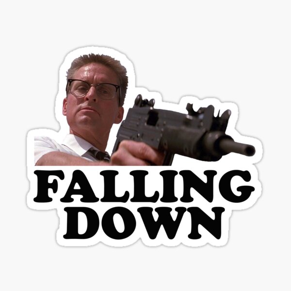 Falling Down Stickers | Redbubble