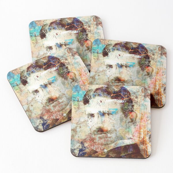Item preview, NikolaTesla Inventor Scientist Electricity Collage Portrait designed and sold by Anna Lemos.