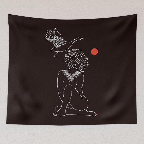 Item preview, Sunset Girl (White Print) designed and sold by Mathildashop.