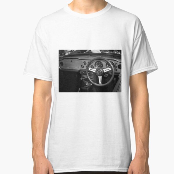 Classic Triumph TR6 Sports Car Interior Classic T-Shirt