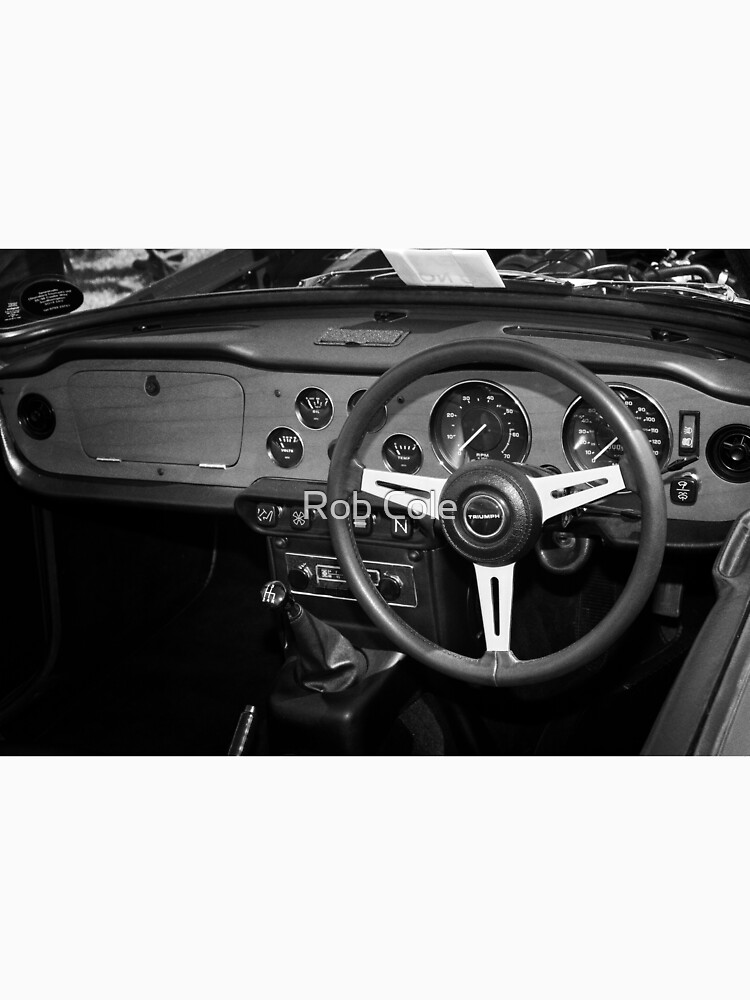 Classic Triumph TR6 Sports Car Interior by robcole