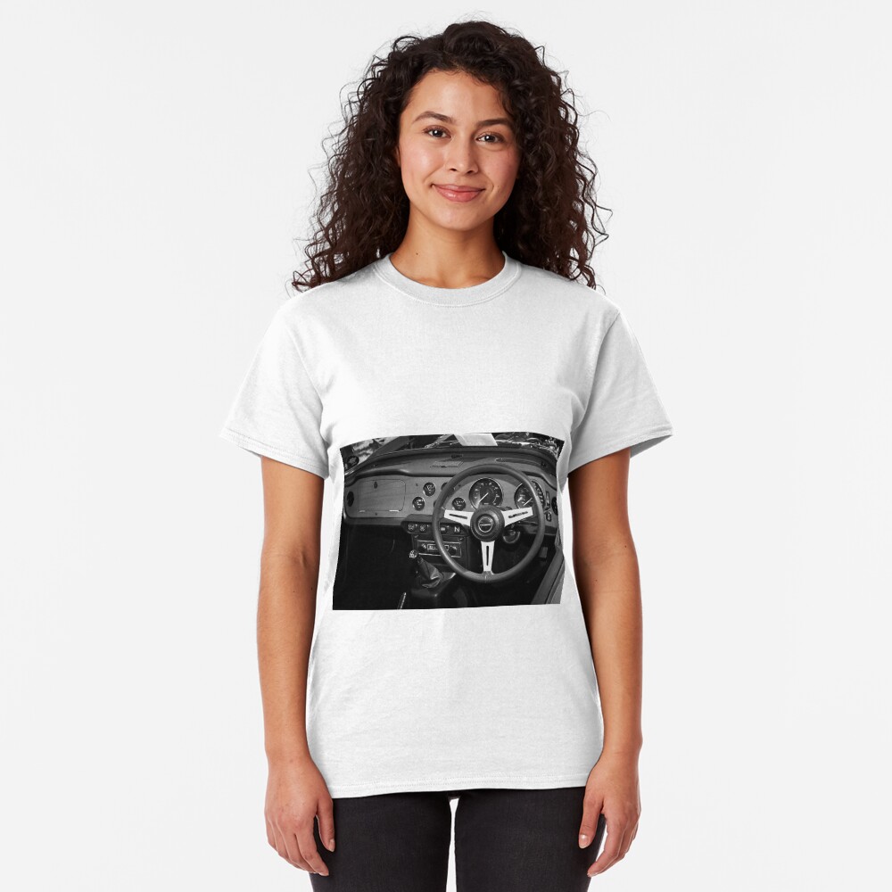 Classic Triumph TR6 Sports Car Interior Classic T-Shirt