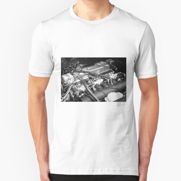 Classic Triumph TR6 Engine Slim Fit T-Shirt