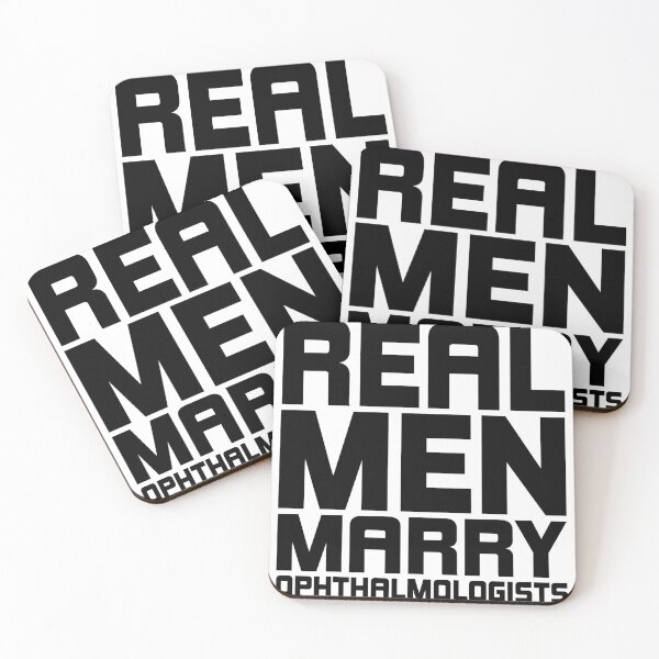 Item preview, Real Men Marry Ophthalmologists - Black designed and sold by saechla.