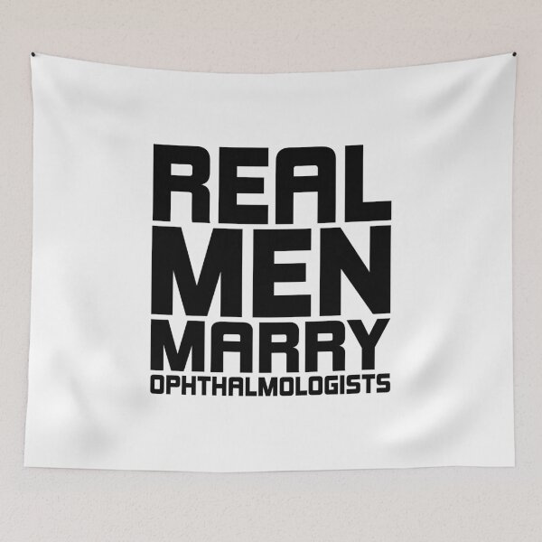 Item preview, Real Men Marry Ophthalmologists - Black designed and sold by saechla.