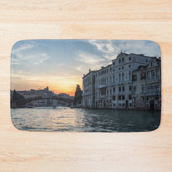 Item preview, Classic Venetian - Sunset Sail towards the Accademia Bridge on the Grand Canal designed and sold by Georgia Mizuleva.