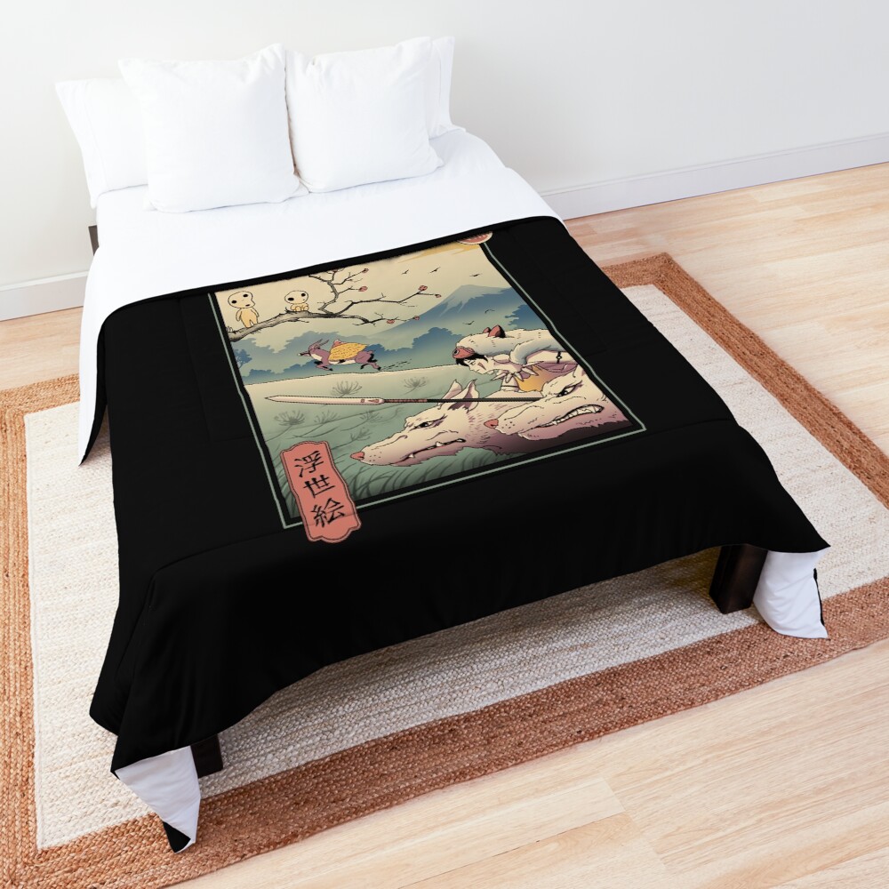 Wolf Princess Ukiyo e Comforter