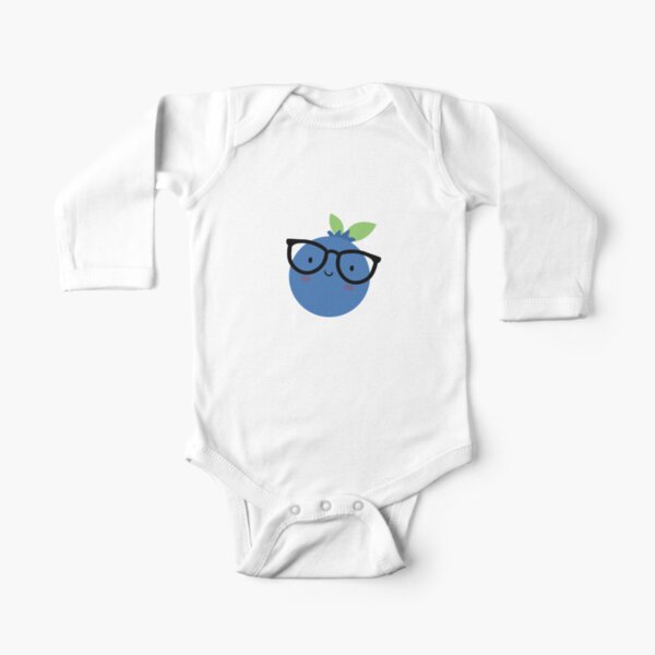 Happy Blueberry Long Sleeve Baby One-Piece