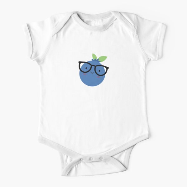 Happy Blueberry Short Sleeve Baby One-Piece
