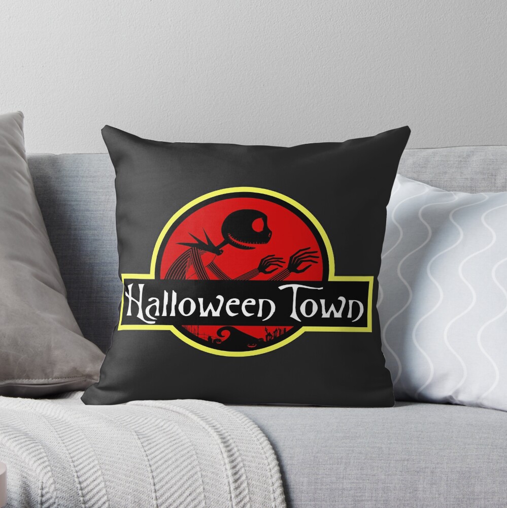 Goth Throw Pillow - Halloween Cushion - Thick Thighs Spooky Vibes