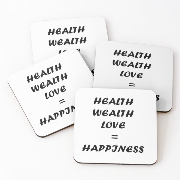 Item preview, health wealth love = happiness  designed and sold by IT-M.