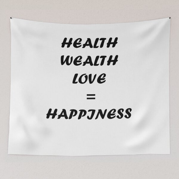 Item preview, health wealth love = happiness  designed and sold by IT-M.