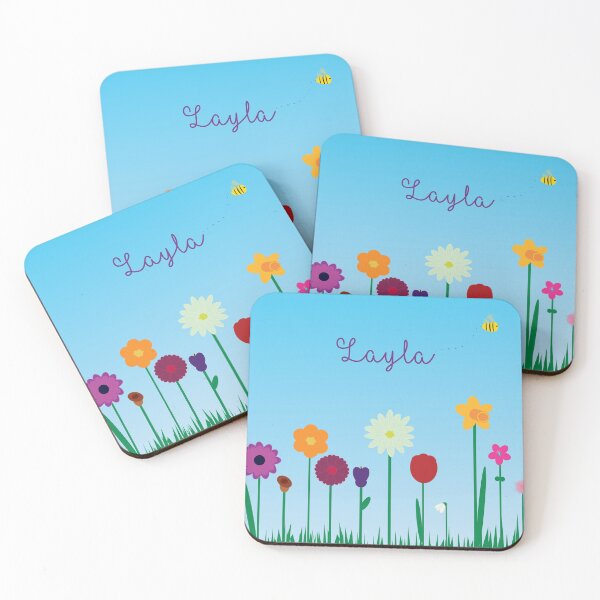 Item preview, Layla little flower patch - English name designed and sold by HalunaHappy.