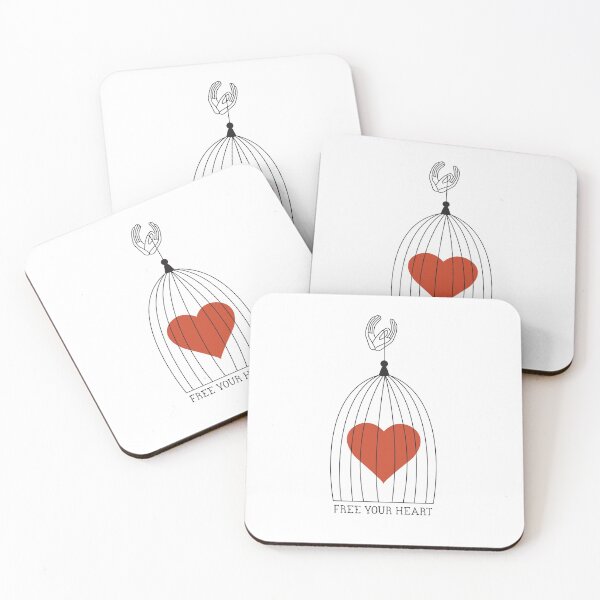 Item preview, Free Your Heart (Black Print) designed and sold by Mathildashop.