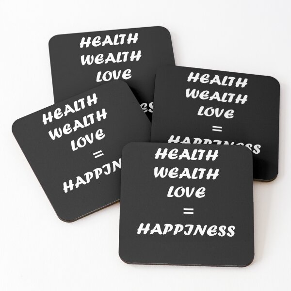 Item preview, health wealth love = happiness  designed and sold by IT-M.