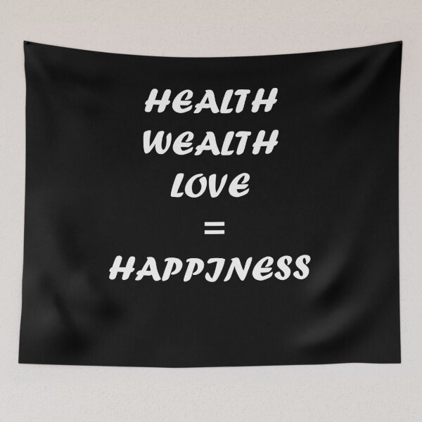 Item preview, health wealth love = happiness  designed and sold by IT-M.